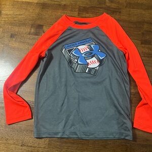 Under Armour Red and Gray Athletic Shirt